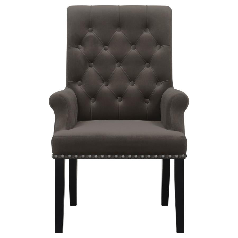 Alana Brown Arm Chair - furniture place usa