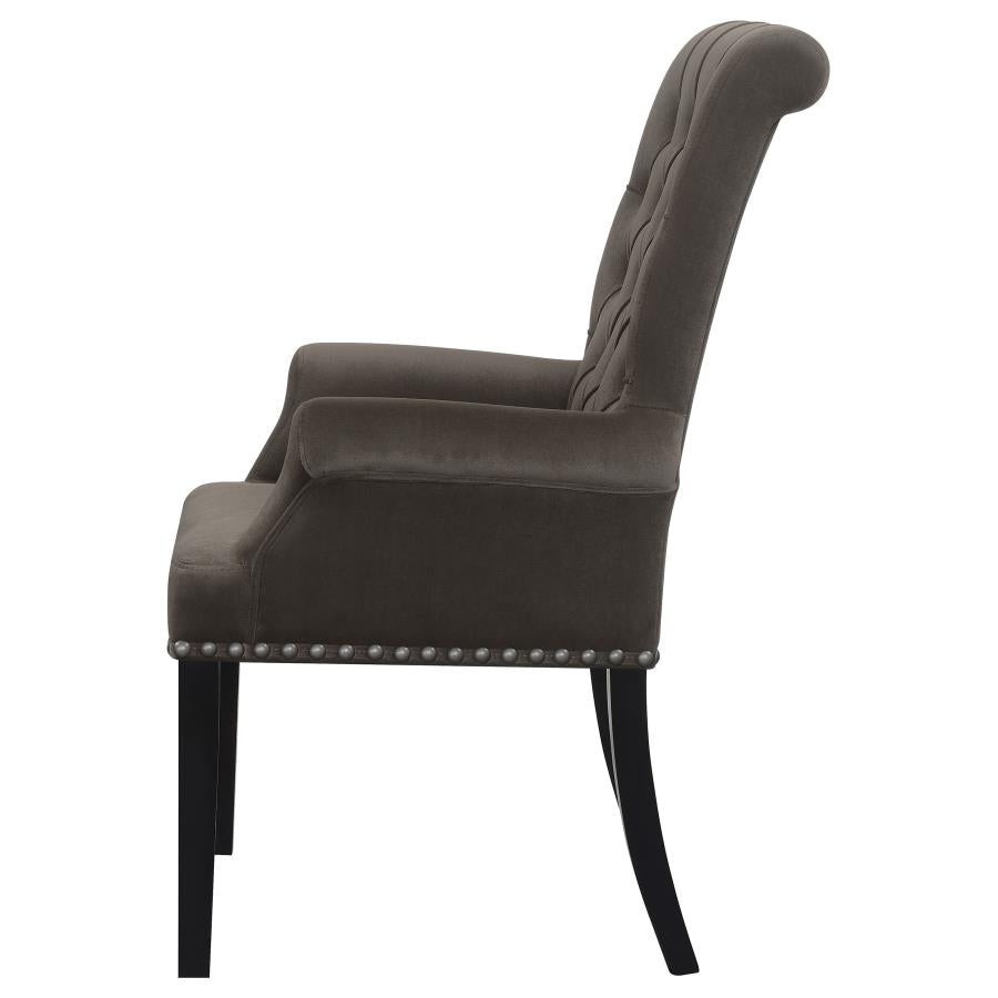 Alana Brown Arm Chair - furniture place usa