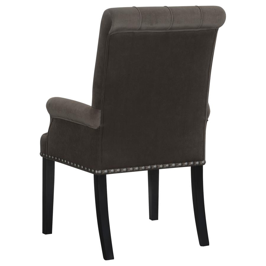 Alana Brown Arm Chair - furniture place usa