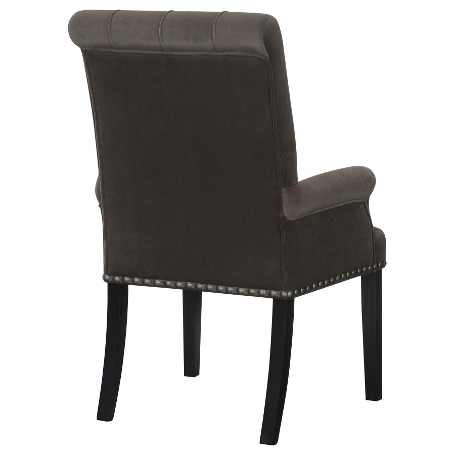 Alana Brown Arm Chair - furniture place usa