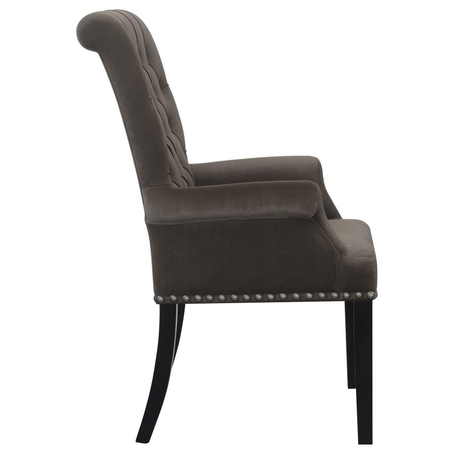 Alana Brown Arm Chair - furniture place usa