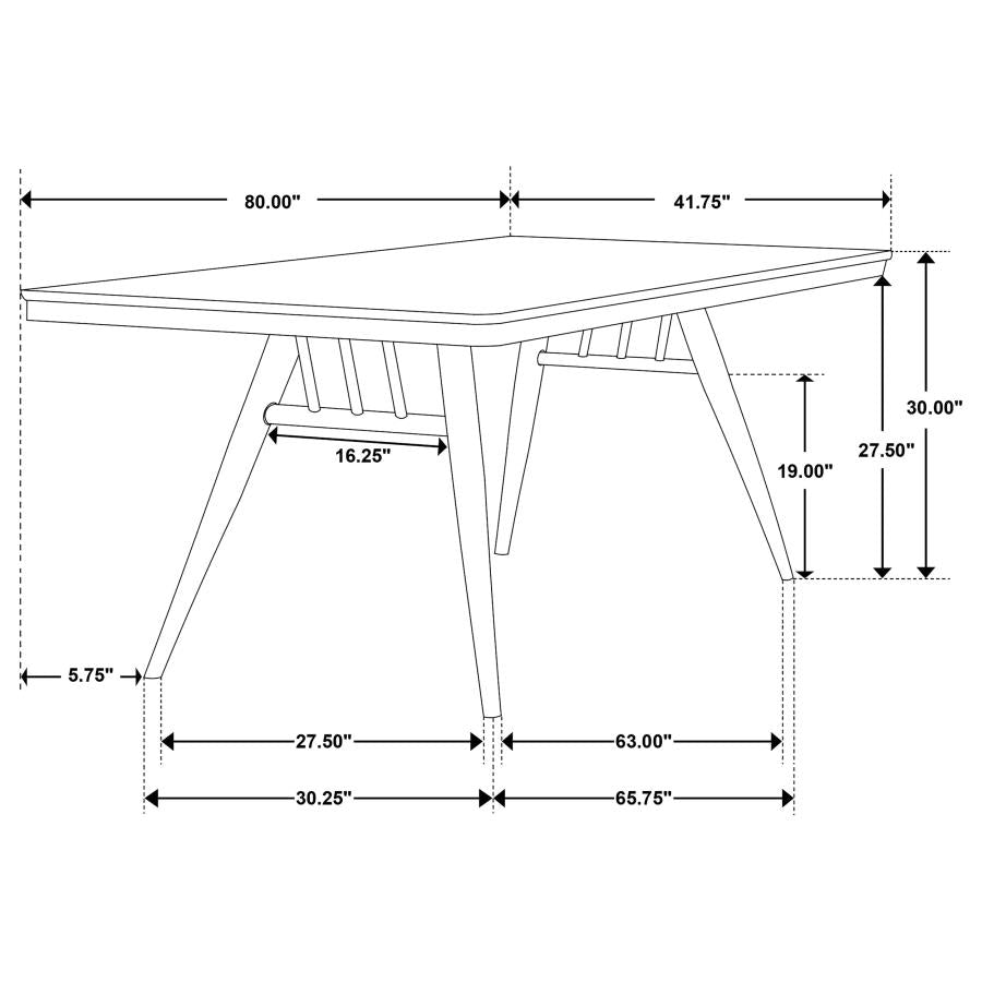 Wes Grey 5 Pc Dining Set - furniture place usa