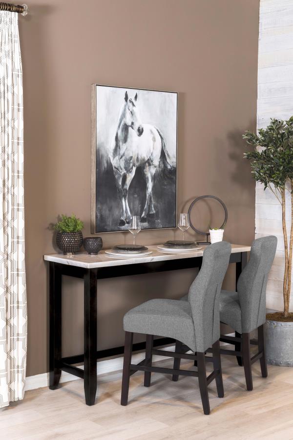 Toby White Counter Height Dining Table - furniture place usa