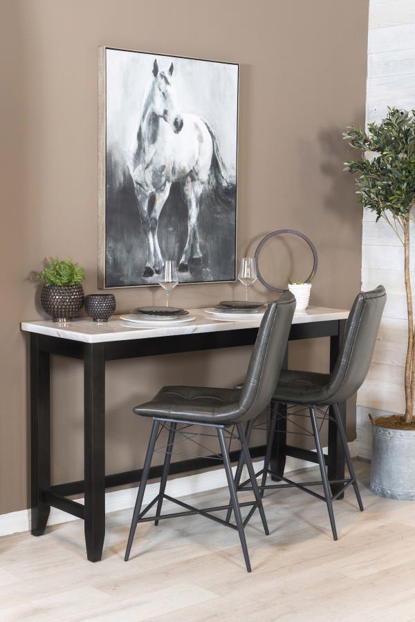 Toby White Counter Height Dining Table - furniture place usa