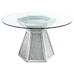 Quinn Silver Dining Table - furniture place usa