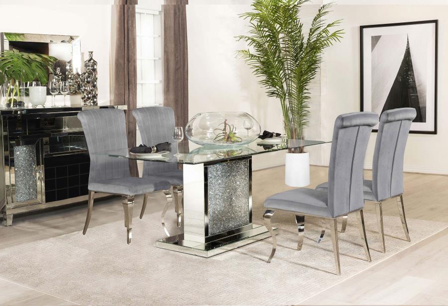 Marilyn Grey 5 Pc Dining Set - furniture place usa