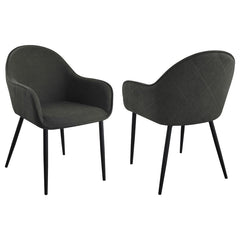 Emma Black Arm Chair - furniture place usa