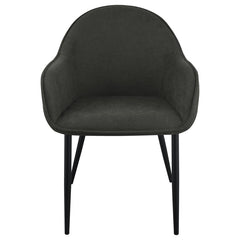 Emma Black Arm Chair - furniture place usa