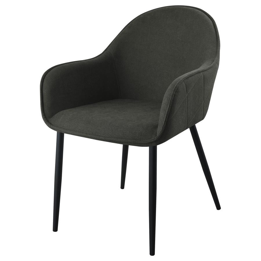 Emma Black Arm Chair - furniture place usa