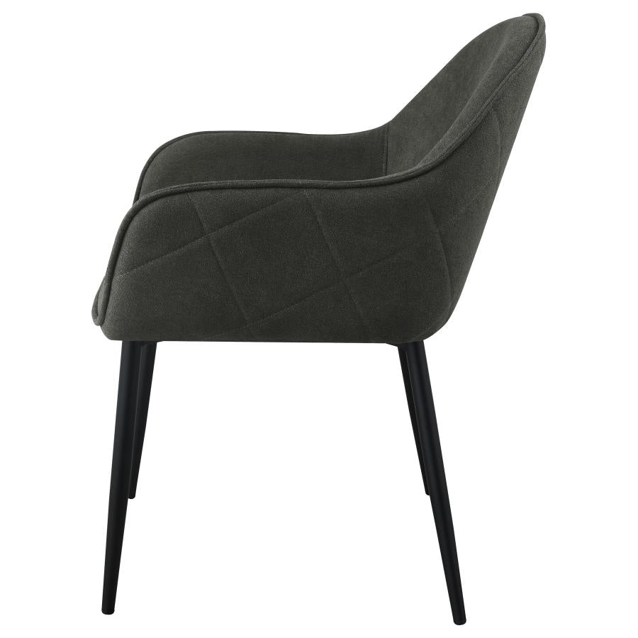 Emma Black Arm Chair - furniture place usa