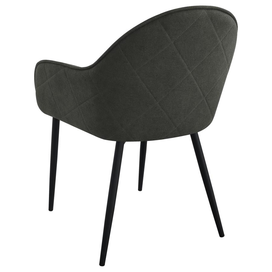 Emma Black Arm Chair - furniture place usa