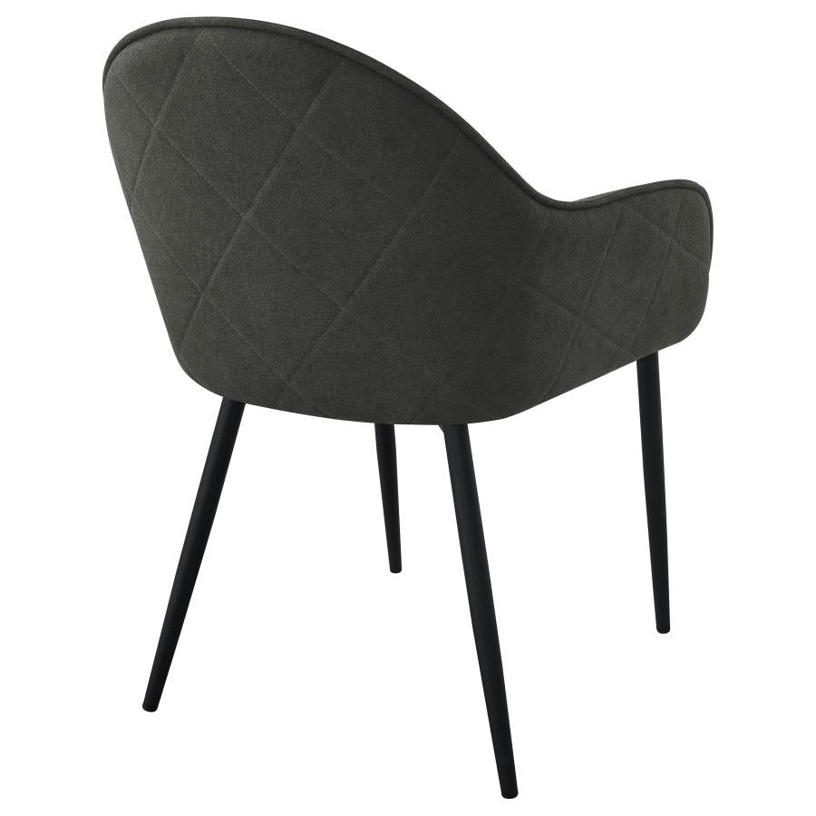 Emma Black Arm Chair - furniture place usa