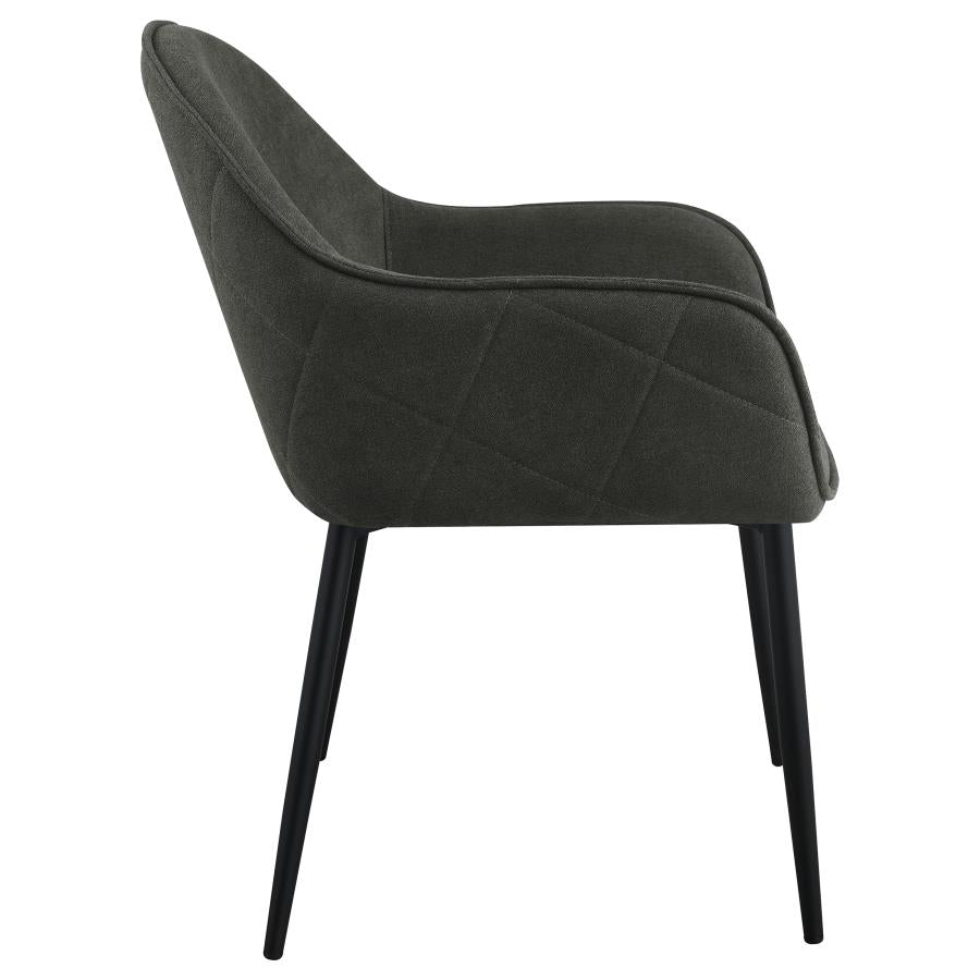 Emma Black Arm Chair - furniture place usa