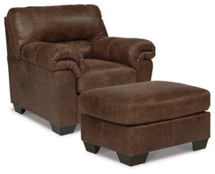 Bladen Chair and Ottoman - furniture place usa