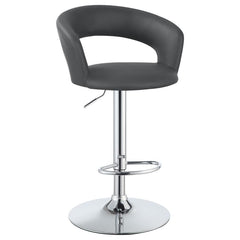 Barraza Grey Adjustable Bar Stool - furniture place usa