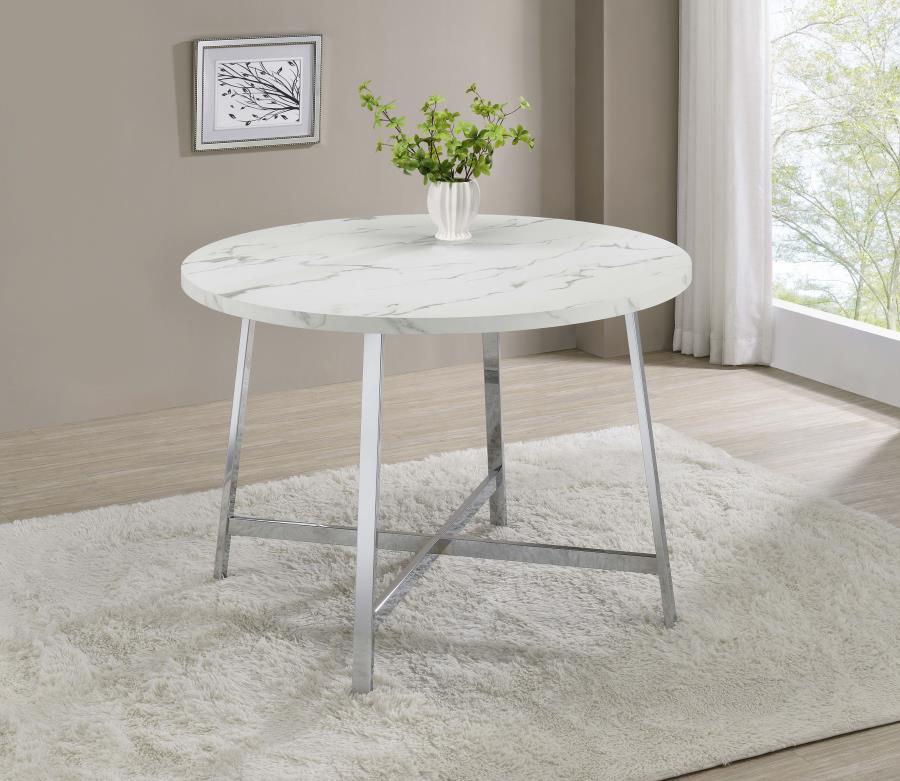 Alcott White Dining Table - furniture place usa