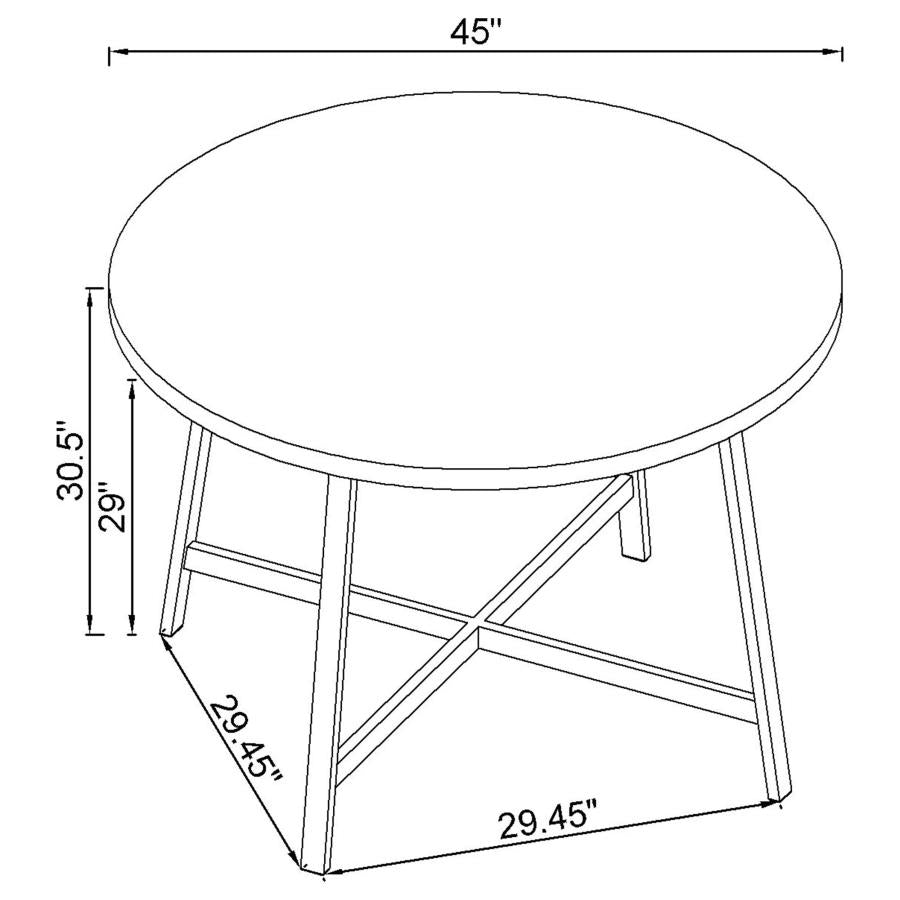 Alcott White Dining Table - furniture place usa