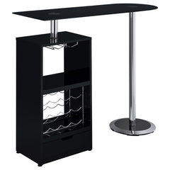 Koufax Black Bar Table - furniture place usa