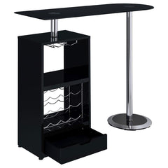 Koufax Black Bar Table - furniture place usa