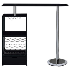 Koufax Black Bar Table - furniture place usa