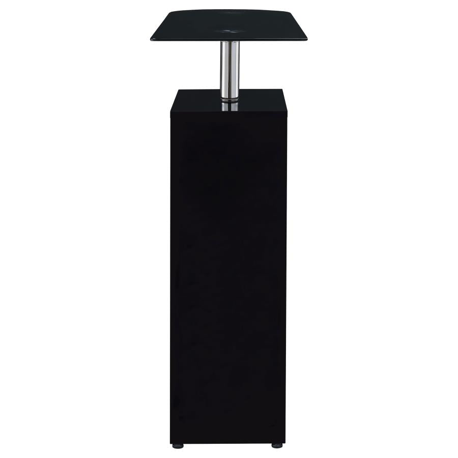 Koufax Black Bar Table - furniture place usa