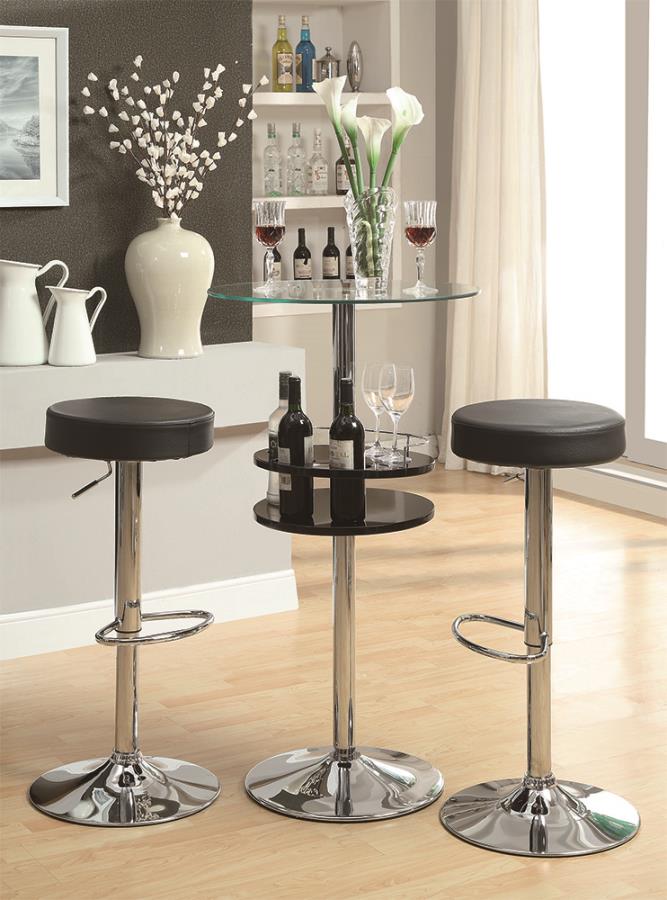 Gianella Clear Bar Table - furniture place usa