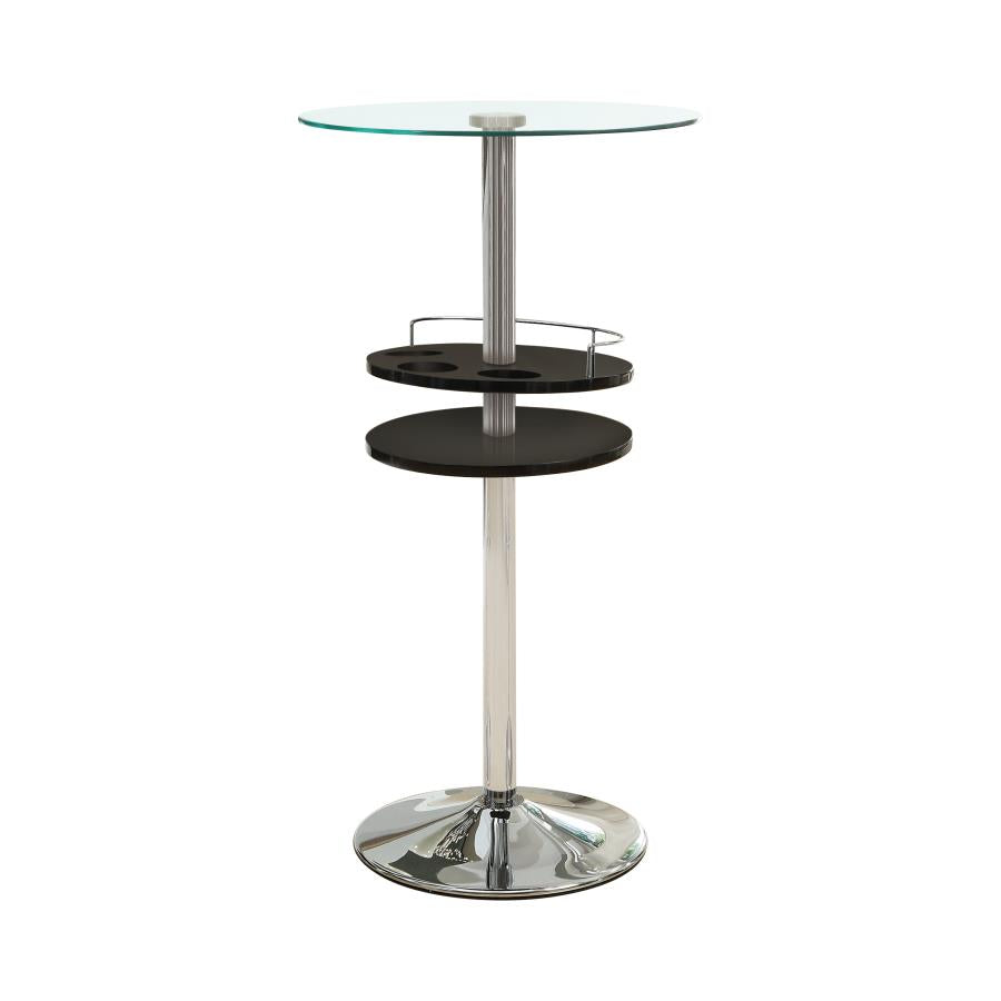 Gianella Clear Bar Table - furniture place usa