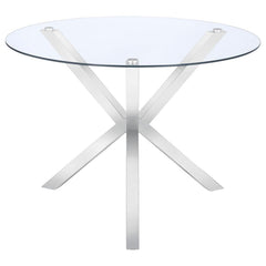 Vance Silver Dining Table - furniture place usa