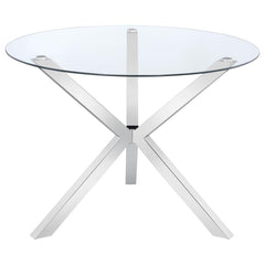 Vance Silver Dining Table - furniture place usa