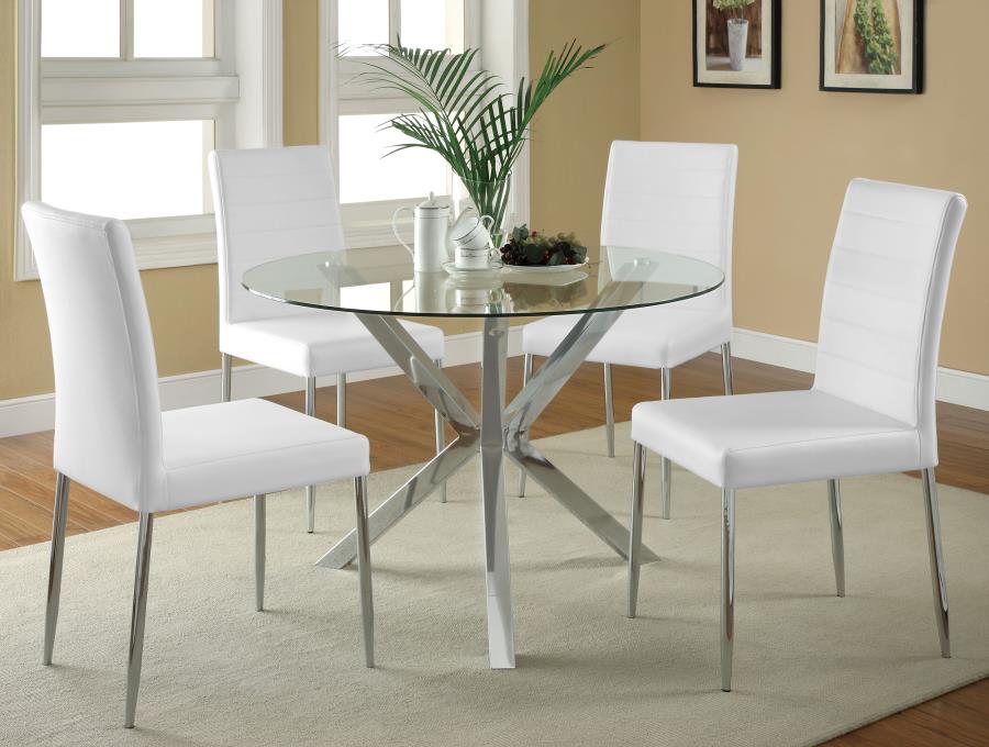 Vance Silver Dining Table - furniture place usa