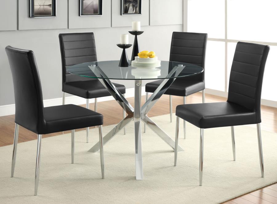 Vance Silver Dining Table - furniture place usa