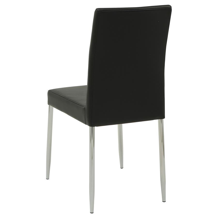 Maston Black Side Chair - furniture place usa