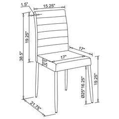 Maston Black Side Chair - furniture place usa