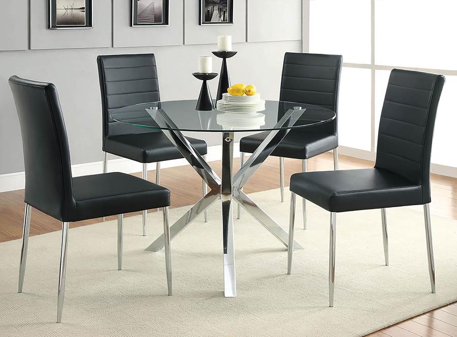 Maston Black Side Chair - furniture place usa