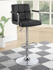 Palomar Black Adjustable Bar Stool - furniture place usa