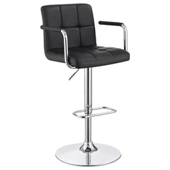 Palomar Black Adjustable Bar Stool - furniture place usa