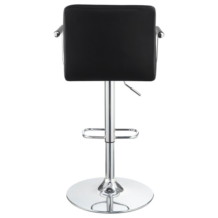 Palomar Black Adjustable Bar Stool - furniture place usa