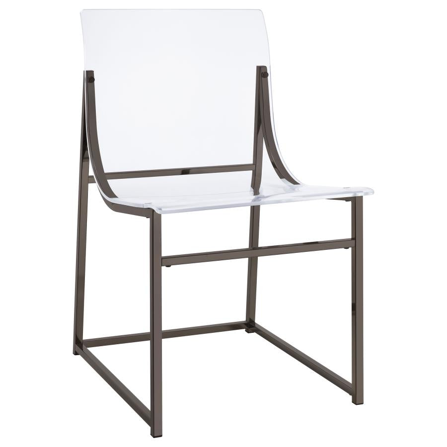 Clear Side Chair - furniture place usa