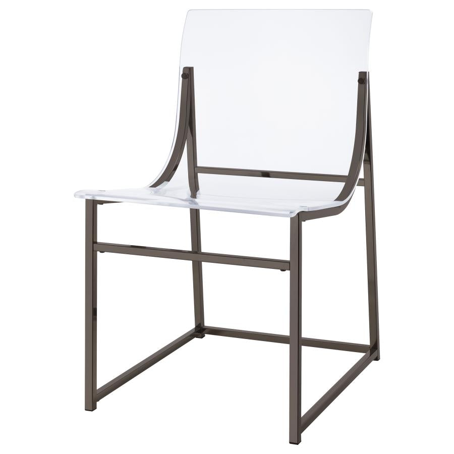 Clear Side Chair - furniture place usa