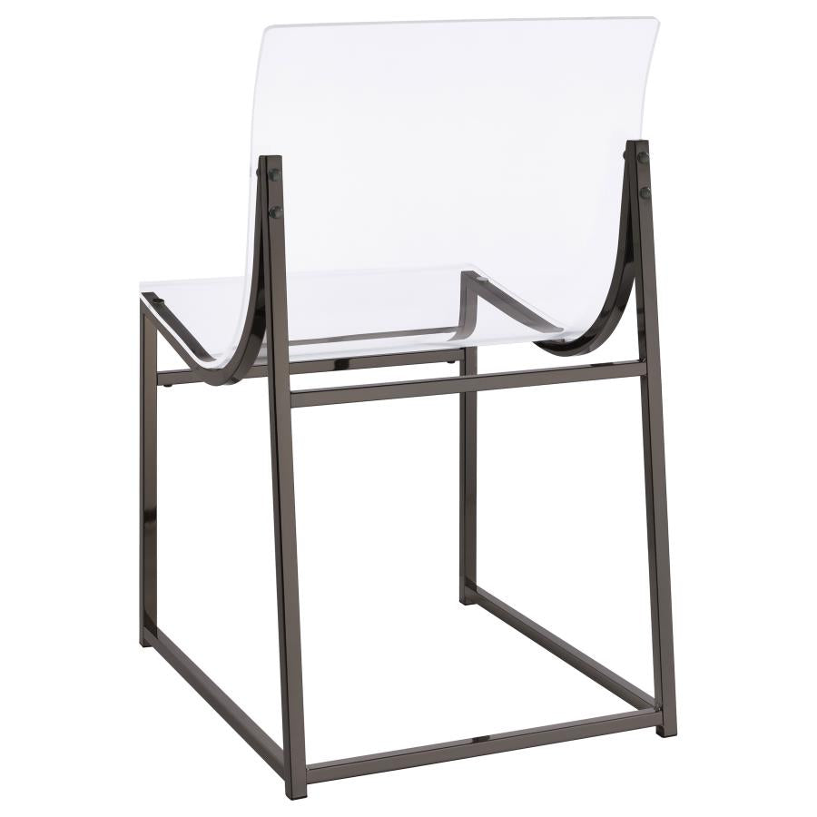 Clear Side Chair - furniture place usa