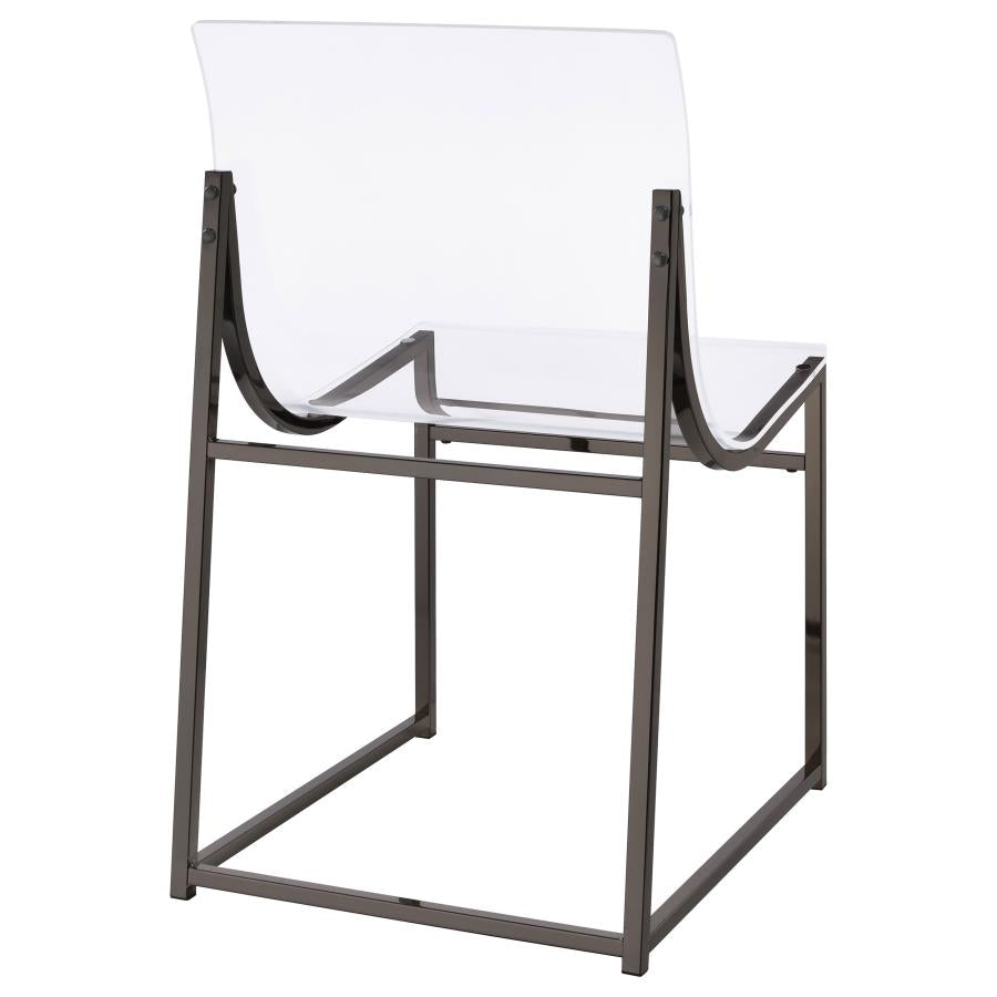 Clear Side Chair - furniture place usa