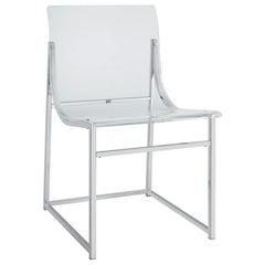 Adino Clear Side Chair - furniture place usa