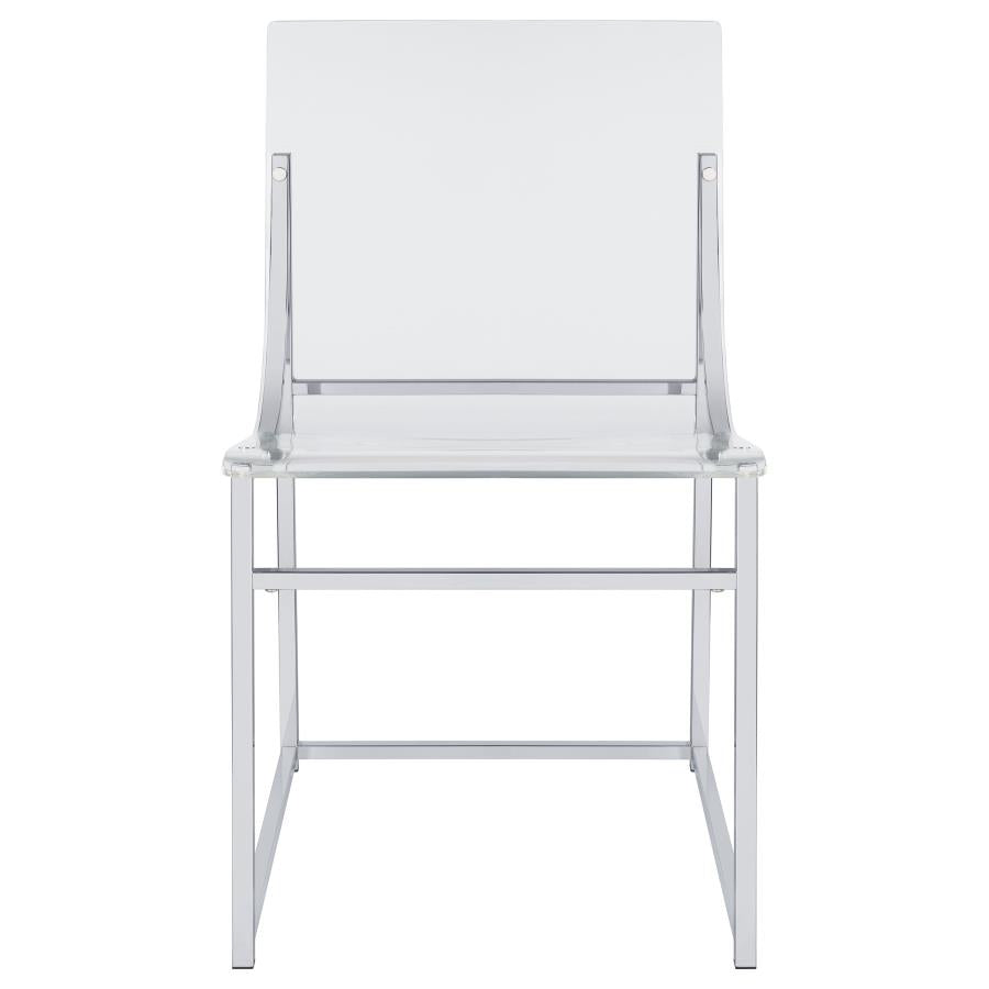 Adino Clear Side Chair - furniture place usa