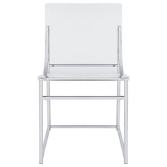 Adino Clear Side Chair - furniture place usa