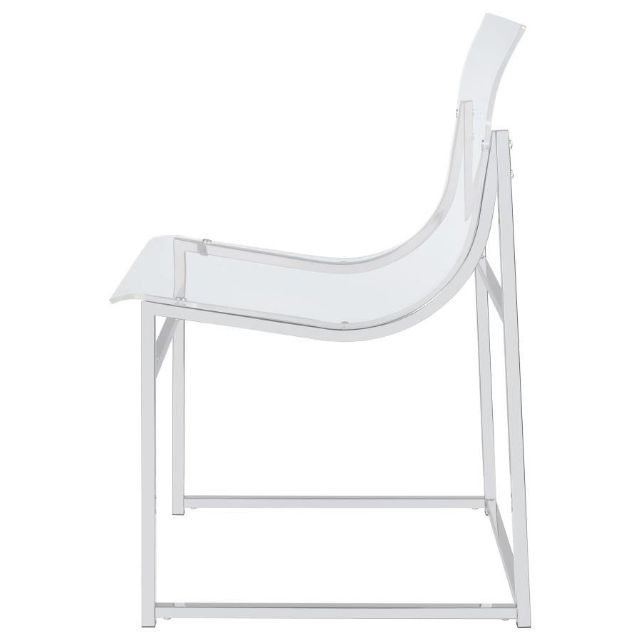 Adino Clear Side Chair - furniture place usa