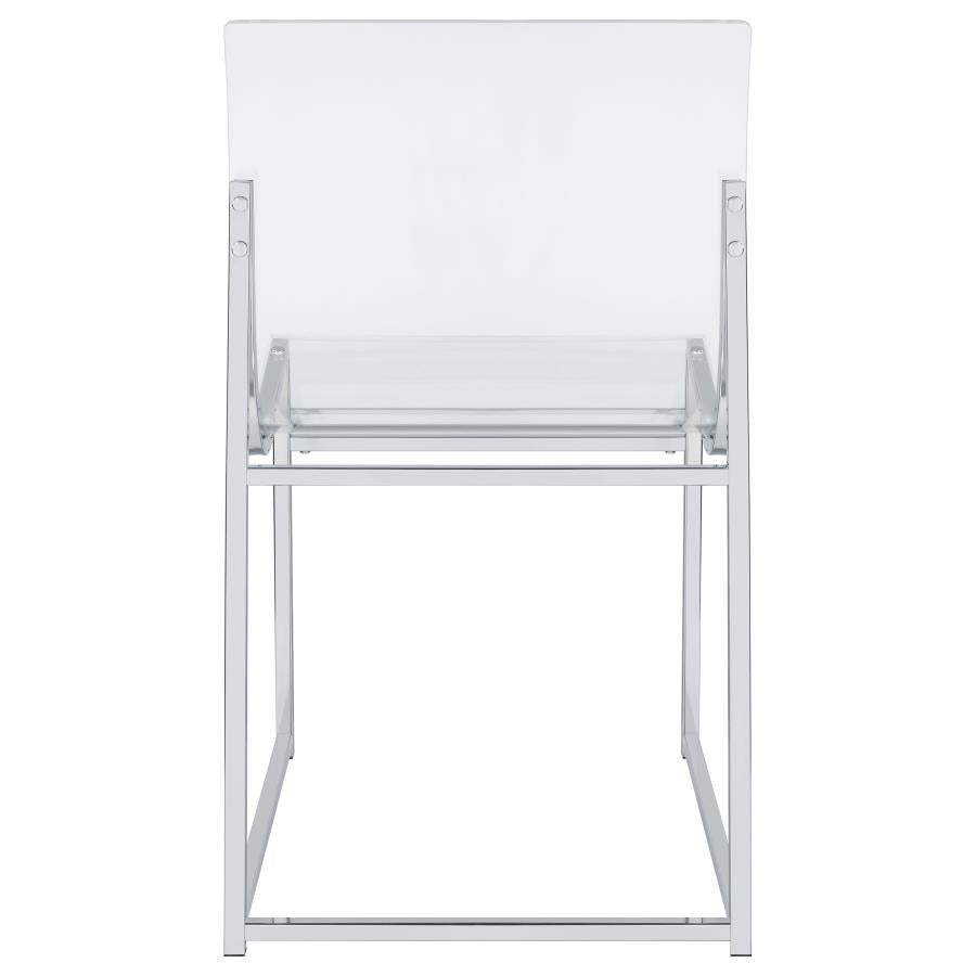 Adino Clear Side Chair - furniture place usa