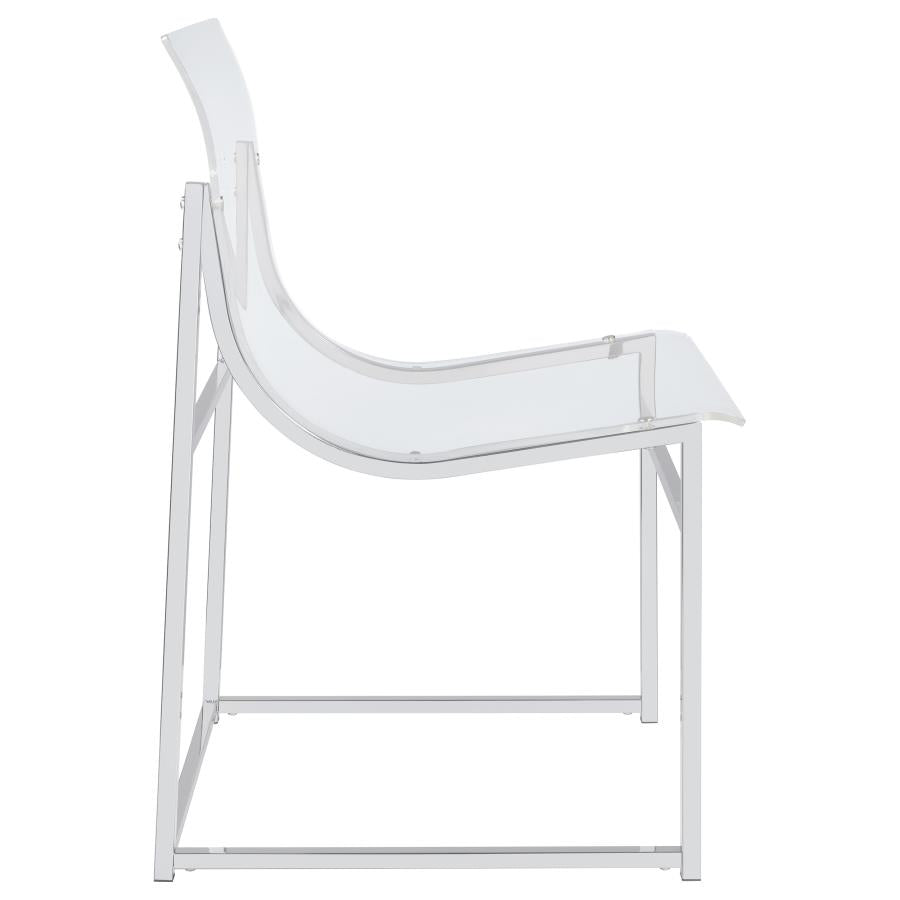 Adino Clear Side Chair - furniture place usa