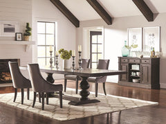 Phelps Grey 5 Pc Dining Set - furniture place usa