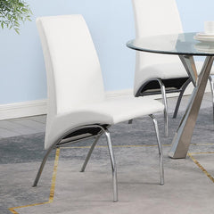 Bishop White Side Chair - furniture place usa