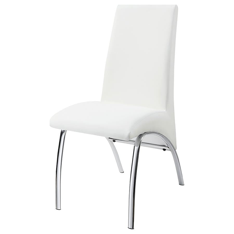 Bishop White Side Chair - furniture place usa